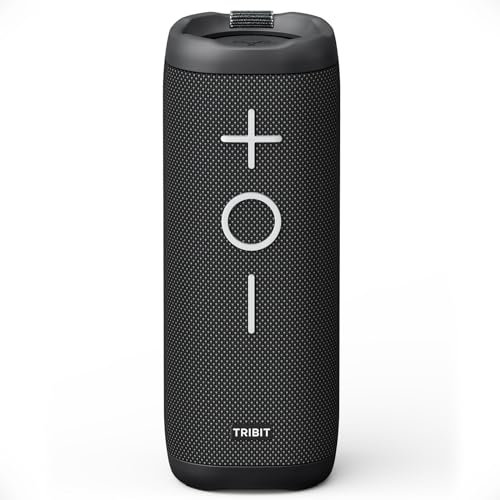 Tribit StormBox 2 Enceinte Bluetooth avec 34W 360° Son Surround, Technologie XBass, 24H d'autonomie, Étanchéité IPX7, Bluetooth 5.3, Association TWS Haut-Parleur Portable sans Fil pour l'extérieur