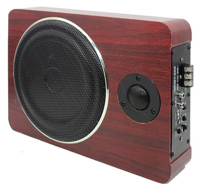 Mulcort Subwoofer stereo da 8 600 W per auto da 600 W sotto il sedile, potente sistema di subwoofer rinforzato con toni elevati, subwoofer audio auto, 12 V