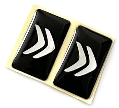 2 Stück Aufkleber 18 x 11 mm. Passend fürCitroen-Auto mit Logo Kfz. Für Innerraum, Salon, Schlüssel, Key usw. Dekorative Sticker mit Emblem (18x11mm Citr.. 2St.)