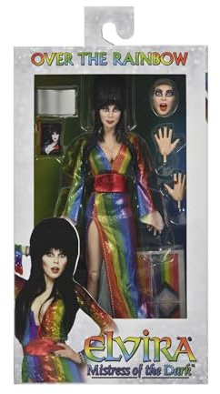 Elvira, Mistress of The Dark Clothed Action Figure Over The Rainbow Elvira 20 cm