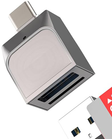 Adapter Kartenleser Micro SD USB auf USB C für Apple iPhone15 und iPad kompatibel mit Samsung OTG Kamera Memory TF Card Reader Stick Transfer Memory Cards
