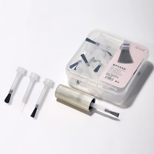 Yawdil 20 Stück Nagellack-Ersatz bürsten Gel-Polnisch-Bürsten Eintauchen-Pulver-Flüssig-Ersatz bürsten für Profession Elle Salon-oder Heimgebrauch