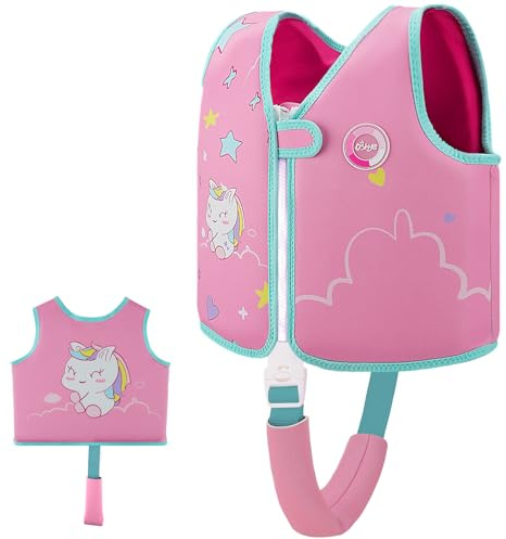 OSHYLE Schwimmweste für Kinder, Kleinkinder, Schwimmflügel, Weste mit Sicherheitsgurt, Auftriebshilfe (AI-Uni, L(6-9))