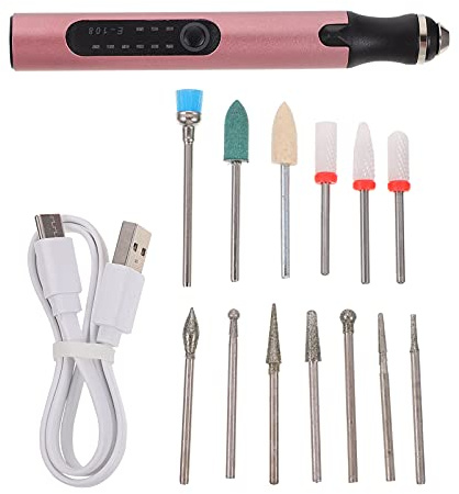 Ipetboom 1set Per Manicure Elettrica Lucidatore Unghie Multifunzionale Rimozione e Lucidatura Design e Portatile Per Del Nail Art