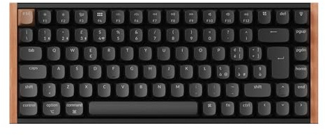 Keychron K2 HE Special Edition - Layout Italiano QWERTY – Tastiera Meccanica 75% Wireless, Switch magnetici, RGB, QMK/VIA, Legno Scuro, Keycap PBT, Mac/Windows, 2.4GHz/Bluetooth/USB-C