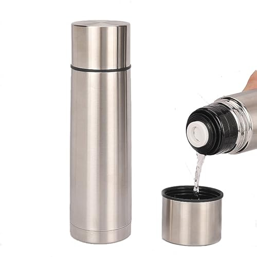 500ml Water Bottle Vacuum Insulated Flask Thermal Sports Vacuum Cups Stainless Steel Tumbler with Lid Metal Travel Mugs for Hot Drinks
