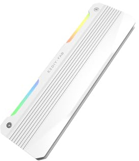 EZDIY-FAB RH01 ARGB Dissipatore di calore per RAM, dissipatore di calore RGB per memoria per DDR5 DDR4, dissipatore di calore per RAM in alluminio con illuminazione ARGB 5 V a 3 pin, raffreddamento
