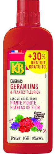 KB engrais géraniums et plantes fleuries 1,3 l