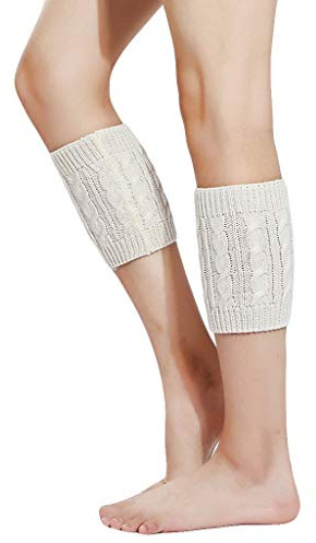 carol -1 Damen Stulpen Socken - Winter Kurze Stricken Stulpen Gestrickte Beinwärmer Leg Warmers Socken Stiefel Boot Abdeckung Legwarmer Beinstulpen Stiefelstulpen Beinlinge Kurzstulpen Bein Stulpen