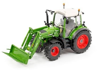 Diecast Masters USK Scalemodels Fendt 313 Vario FL Traktor 1:32 | Mit Frontlader, detailgetreuer Agrarschlepper, ab 14 Jahren, für Sammler, 10641