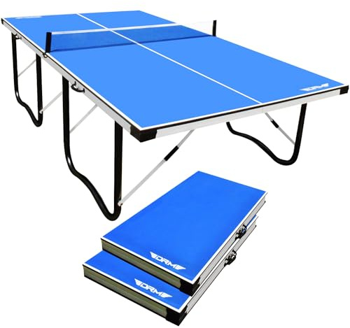ALPIKA 9FT Professional table tennis Indoor Outdoor Table Tennis Table Portable Table Tennis Table, 10 Minute Quick Assembly Adjustable Ping Pong Table with Single Player Playback Mode and Net