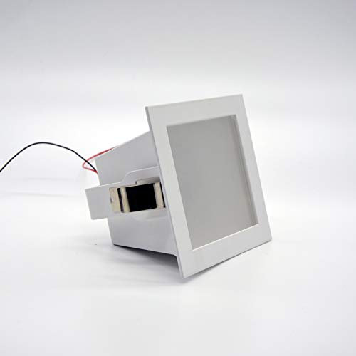 L+ Faretto a incasso da interno Faro da incasso a soffitto quadrato 10cm LED attacco GU10 1x 50W max colore grigio