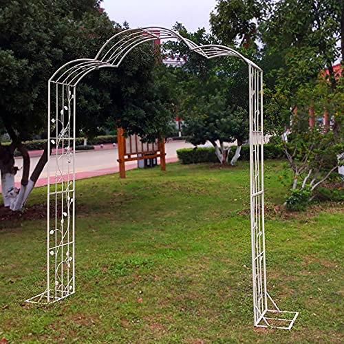 LJHSS Gothic Steel Garden Arch,metal arbors and arches Various Climbing Plant Wedding Garden Arch Easy-to-Assemble(180x240cm)