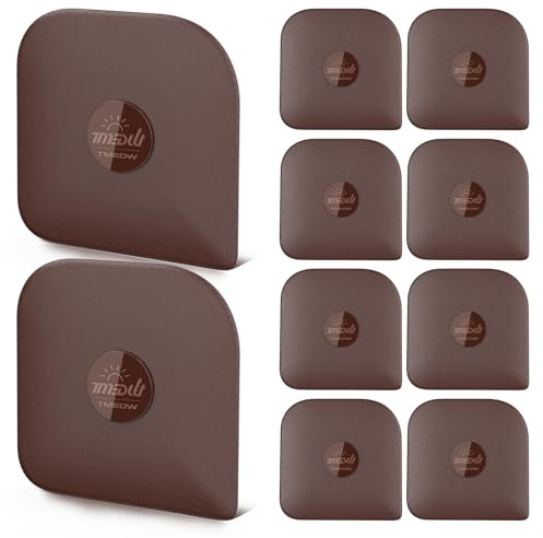 Pan Scraper, 10 Pcs Pot Scraper Plastic, Dish Scraper, Multifunctional Scraper Tool for Kitchen, Non-Slip, Food Safe, High Heat Resistant | Multifunctional Pot Scraper Kitchen Tool, Non-Slip, Food Safe, High Heat Resistant-Brown