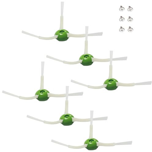 Seitenbürsten-Ersatz für iRobot Roomba i und e Serie i7 i7+ Plus i8 i3 i6+/Plus E5 E6 E7 5150 6198 7150 7550 Roboter-Staubsauger, 6er-Pack