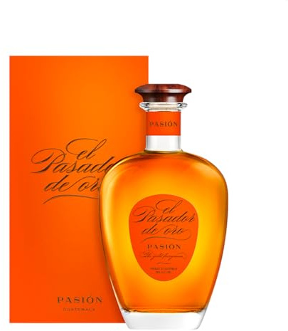 EL PASADOR DE ORO - Pasión - Espirituoso a Base de Ron XO y Maracuyá - Origen Guatemala - 38% De Alcohol - Botella 700 ml