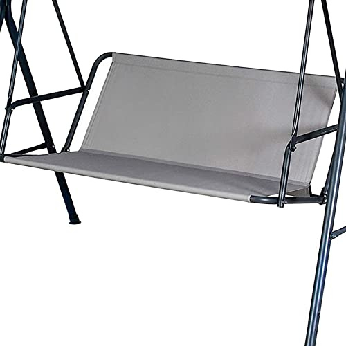 Btstil Replacement Garden Swing Seat Cover, Durable 900D Oxford Fabric Waterproof Swing Chair Cover, Universal Fit for 2-3 Seater Outdoor Swing Chair (Grey, 148x50x50cm)