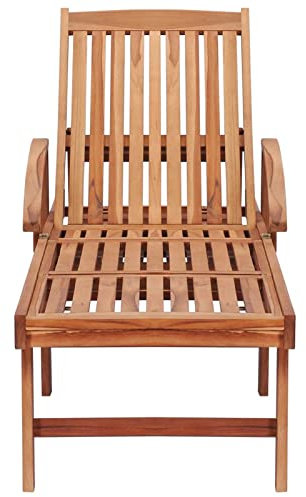 Festnight Sonnenliege Holz mit Rollen Sonnenliege 2 Personen Doppelliege Outdoor Gartenliege 2 Personen Gartenliege Holz Liegestuhl verstellbaren Massivholz Teak-Anthrazit-Mit Tisch-2x