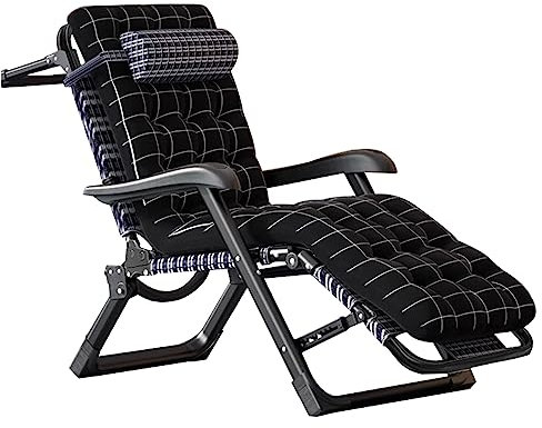 Lanmmraifc Sonnenliege Liegestühle Liege Saunaliege Relaxliege Extra groß Klappstuhl Hochlehner Relaxliege Ergonomisch mit Verstellbarer Rückenlehne für innen außen