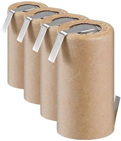 Goobay 72875 Sub-C 1500 mAh Batterie Nickel-Hydrure Métallique (NiMH), 1.2 V, Cardboard, Fer à Souder (Z) (Lot de 4)