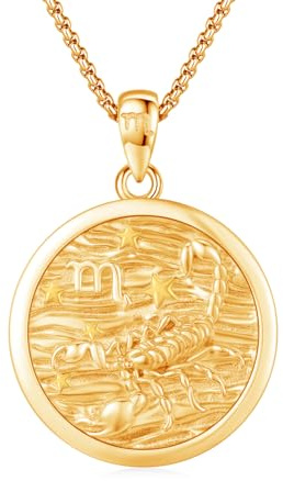 REDSUN Collana a costellazione, con segno zodiacale, in argento sterling 925, con ciondolo a costellazione, 12, collana ossidata, per donne e ragazze, Senza Gemme