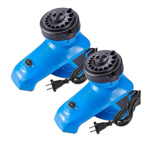 Amieron Bohrschärfer Elektrobohrer Schärfer Spiralbohrer Schleifmaschine Bohrschleifer 220V EU Stecker zum Schleifen von Kohlenstoffstahl-Schnellarbeitsstahlbohrern (Farbe : Blue-D)