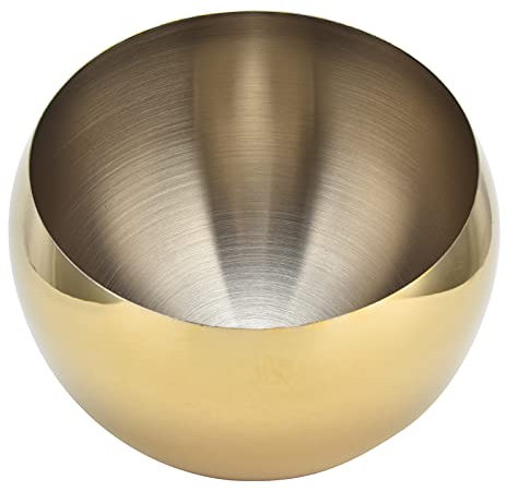 Azucarero De Acero Inoxidable, Cuenco De Metal Cepillado, Cuenco De Metal Para Dulces, Salsa, Azucarero, Cuenco De Salsa De Acero Inoxidable Para Restaurante En Casa(L)
