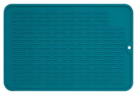Alfombrilla de silicona para escurrir, 20 x 30 cm, antideslizante, resistente al calor, para cocina, frigorífico, cajón