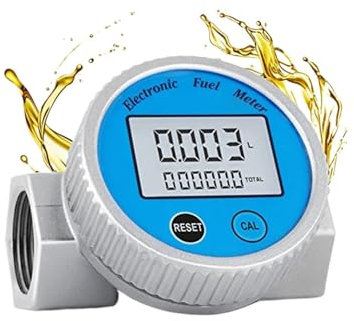 Wasserzähler, Durchflussmesser, Wasserdicht, Digital, Kraftstoff-Durchflussmesser, 2,37–26,41 GPM, Kraftstoff, Methanol, Kerosin, Öl (1 Zoll NPT)