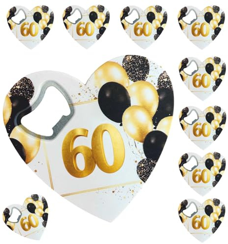Regalami.Shop Set di 10 stappabottiglie per bomboniera 15° 18° 20° 25° 30° 40° 50° 70° 80° utili ed Originali Anche per Feste, Party, segnaposto, Regalo (60)