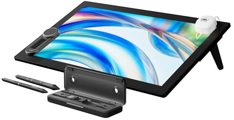 HUION KAMVAS Pro 24 (Gen 3) Touch Drawing Tablet with Screen, 4K UHD Graphic Drawing Display with Dual 16384 Pen Pressure Stylus, PenTech 4.0, 99% Adobe RGB, Wireless Keydial, 23.8 Inch Monitor