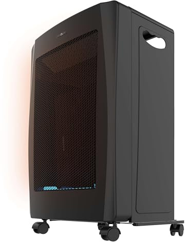 Cecotec Estufa de Gas Llama Azul Plegable ReadyWarm 4500 BlueFlame Foldable. 4200 W, 2 Niveles de Potencia, Encendido Piezoeléctrico, Triple Sistema de Seguridad, Bombonas 15Kg