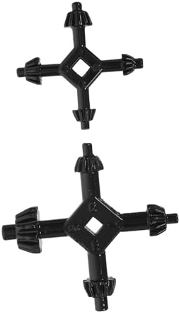 HOMSFOU 2pcs Drill Chuck Ratchet Wrench Ergonomic Grip Hand Chuck Key for Quick Tightening and Loosening Steel Construction Clamping Tool for Power and Handheld Drills Large Small