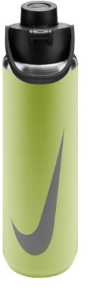 Nike Unisexe SS Recharge Chug Graphic Bouteille d'eau Lt Liquid Lime/Black/Light Army 709 ML