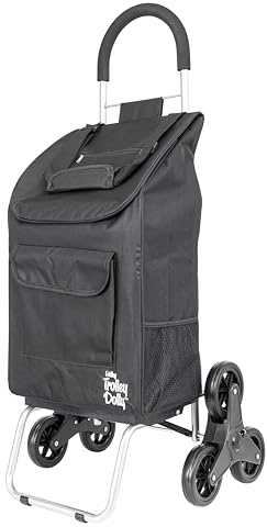 dbest Products Stair Climber Trolley Dolly with Backpack Straps, Shopping cart Grocery Foldable Condo Apartment