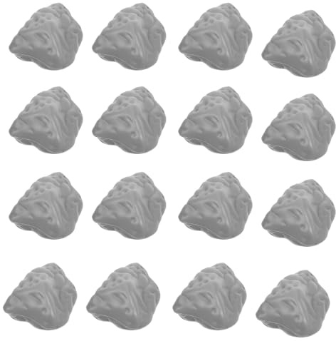 SHINEOFI 100pcs Miniature Plastic Rocks with Realistic Appearance for DIY Projects and Decorative Garden Landscapes, Diorama Supplies and Artificial Rock Decoration