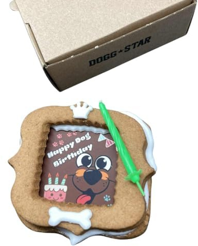 Dogg Star Gâteau pour chiens – Gâteau d'anniversaire pour chiens gourmands. (tous, boeuf)