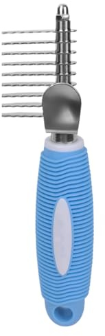 Peine Desenredador para Gatos - Accesorios de Aseo para Mascotas de Metal - Cepillo para Pelo de Gato y Peine Desenredador de Subpelo - para Mascotas Pequeñas y Medianas de Pelo Largo o Corto