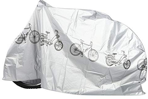 VGEBY Telo Copribici Impermeabile Telo Antipioggia per Bicicletta da Esterno con Rivestimento in Poliestere PVC 160x55 Cm Protezione Solare Antipolvere Elastico per Mountain Bike Rimessaggio Esterno