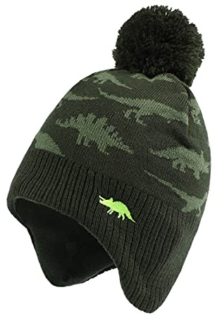 XIAOHAWANG Baby Strickmütze Winter Babymütze Junge Warme Kindermütze Junge Beanie Mütze Dicke Wintermütze für Herbst,Winter