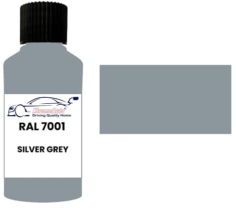 Xtremeauto RAL 7001 Silver grey GLOSS TOUCH UP PAINT BRUSH REPAIR SCRATCH UPVC PVC METAL WOOD