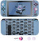 DLseego Schutzhülle Kompatibel mit Switch Modell,Weich Touch Schlank Abdeckung Schale mit 2PCS Daumengriffkappen und Elfenkugeln Charme,Stoßdämpfend und Kratzfest,Graues Gespenst