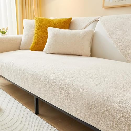 IMSGVIFO Samt Sofabezug 1 2 3 4 Sitzer, L Form Sofaüberwurfe, Ecksofa Sofa überzug Pets Dog Couch überzug Anti-rutsch Sofaschutz, Ultra Weicher Sofaschoner