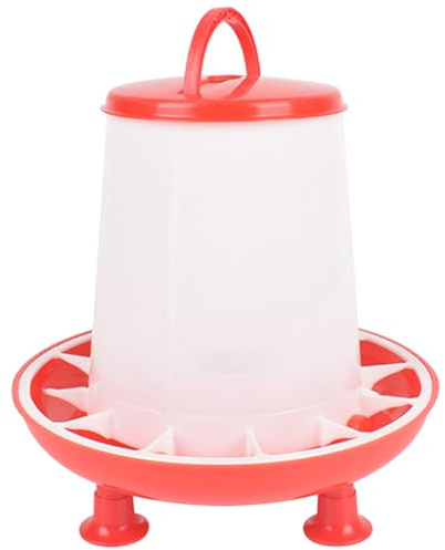 3 kg kycklingmatare, stänkskydd fjäderfä matare för höns/ankor/kycklingar/fåglar, avtagbara hängande plastkycklingar med ben | fjäderfä matare