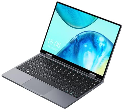 Tableta portátil 2 en 1, pantalla táctil FHD de 10,51 pulgadas, 12GB LPDDR5 512G SSD WIFI 6 2256 * 1504 con teclado de tamaño completo,Grey-12GB+512GBSSD