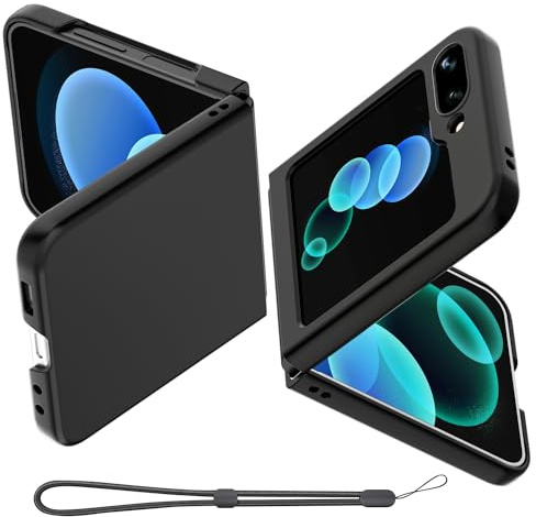 AICase for Samsung Galaxy Z Flip 6 Case Black, [Minimalist Fit] Ultra-Thin Slim Fit Protective Sturdy Solid PC Phone Cover for Samsung Flip 6 5G