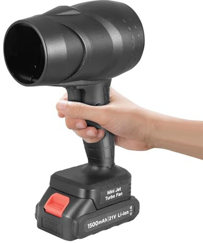 Cordless Leaf Blower, Handheld Electric Dust Blower with 38000RPM Brushless Motor & 3 Speeds Adjustable for 18V BL Batteries for Leaf Blowing,Car,Garden,Corner Dust Cleaning