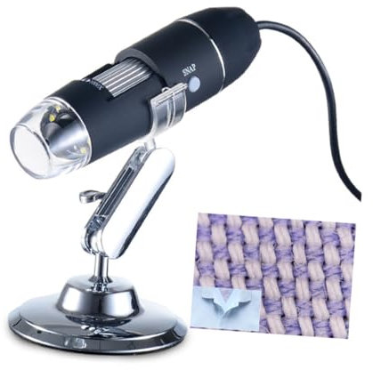 CAXUSD Digitalmikroskop USB Mit Led Und Vergrößerung Elektronische Lupe Für Inspektion Kompatibel Mit Win Xp Vista Klares Bild Und Einstellbare Helligkeit Hochwertiger Kunststoff Und