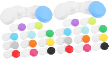 OATIPHO 2 Sätze Kontaktlinsenbehälter Reiselinsenbehälter Augentasche Kleiner Linsenhalter Entzückender Linsen Organizer Für Tageslinsen Klarer Behälter Kontaktlinsen 12 Stück * 2