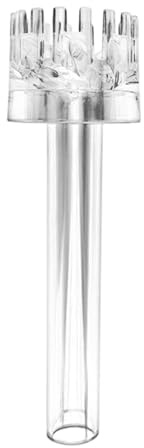 Dualoai Skimmer de Superficie para Acuario, Tubo de Agua Transparente Y Ligero, Accesorio para Pecera, Herramienta de Limpieza Interna, 16mm